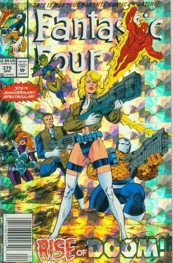 Fantastic Four, Vol. 1 #375B Newsstand Edition - Prismatic Foil Cover
