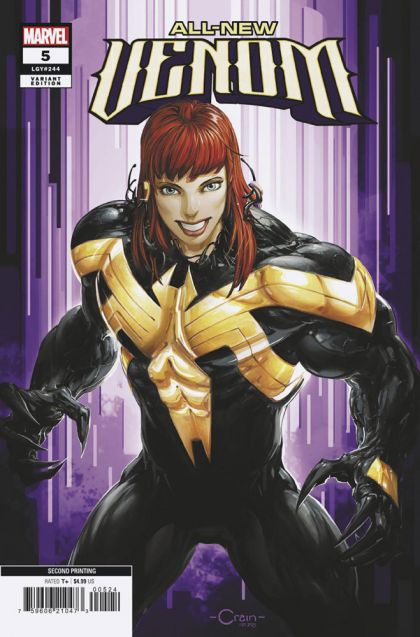 All-New Venom #5T 2nd Printing Clayton Crain Variant