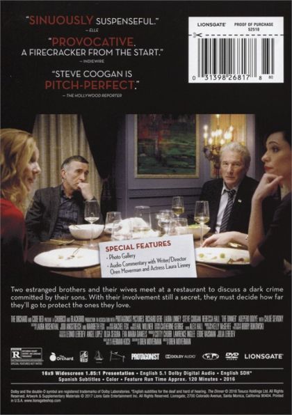The Dinner (2017) - DVD