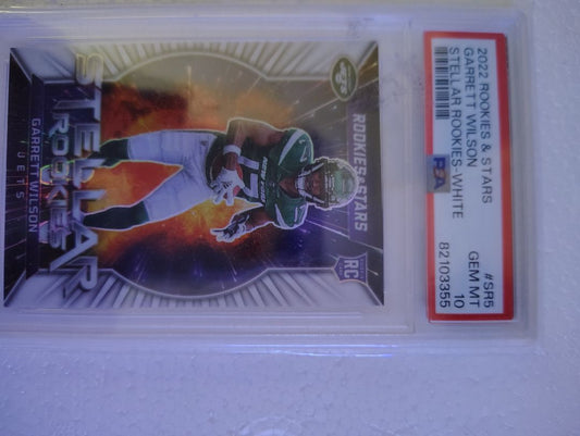 2022 rookies & stars Garrett Wilson stellar rookies white