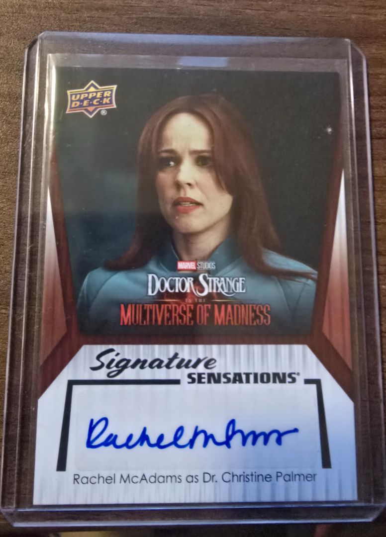 Marvel Studio Series 2 Upper Deck Rachel McAdams Autograph
