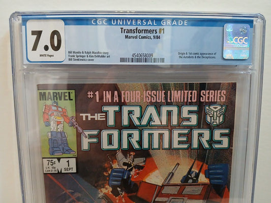 Transformers #1 1984 CGC 7.0