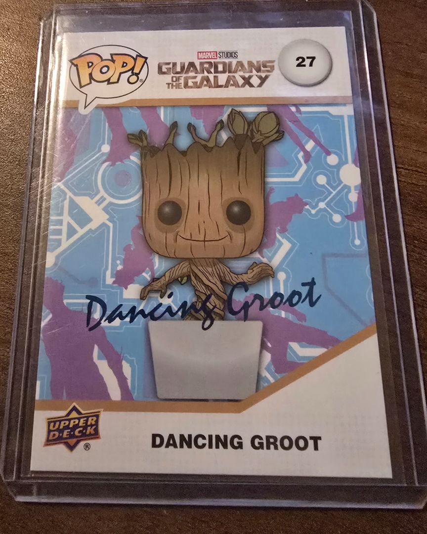 2023 Funko Pop Marvel Infinity Saga Facsimile Signature Dancing Groot
