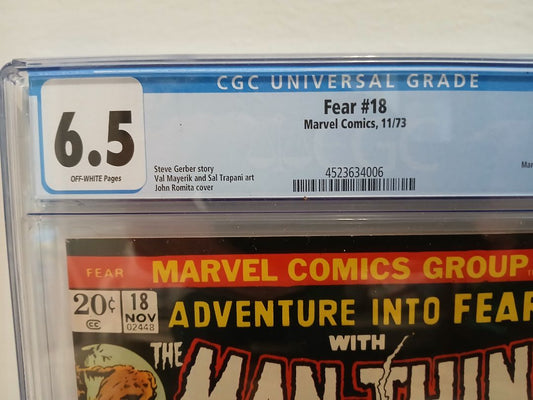 Fear #18 Man-Thing CGC 6.5