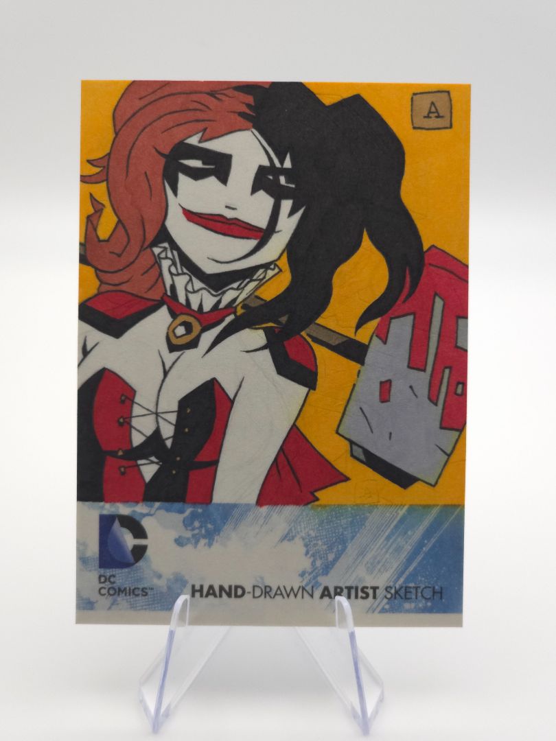 1/1 Harley Quinn Sketch Card by Adam Cline 12'