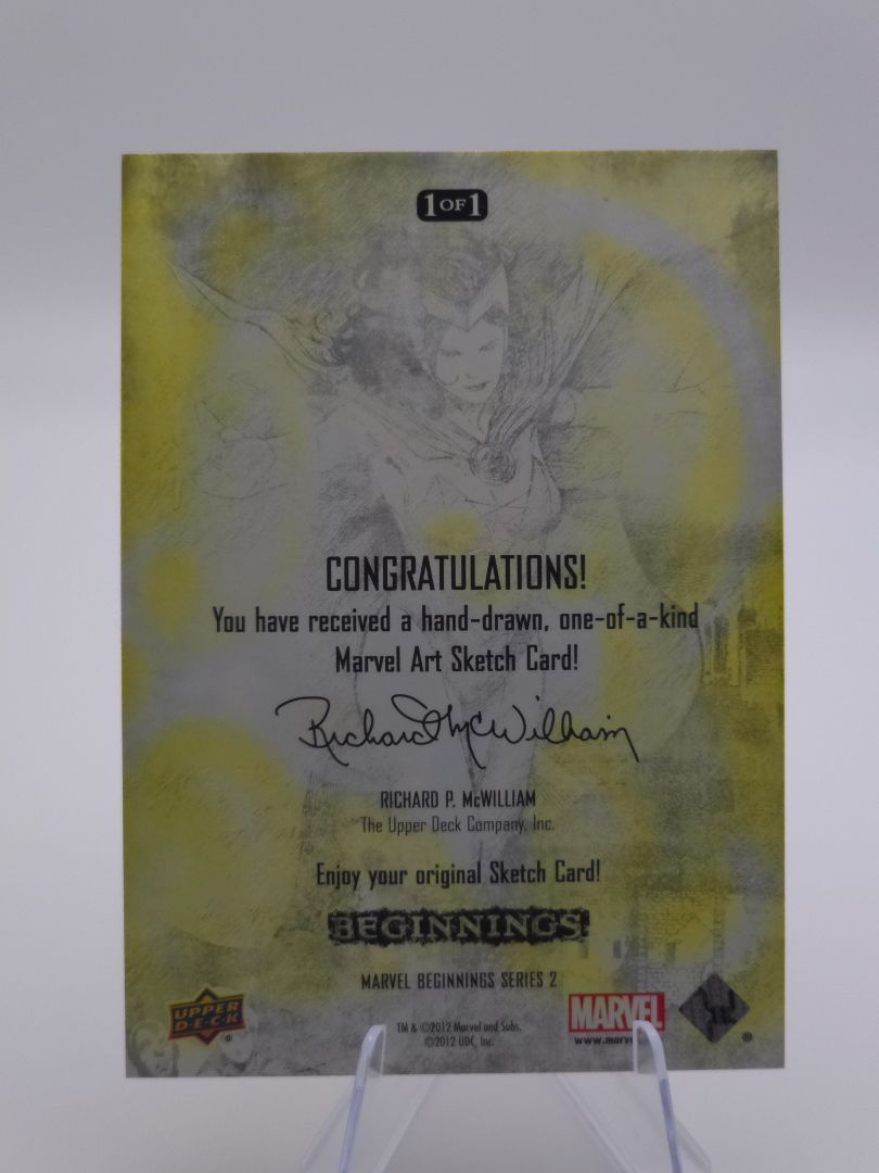 1/1 Jean Grey Sketch Card by Kimberly Dunaway 12'