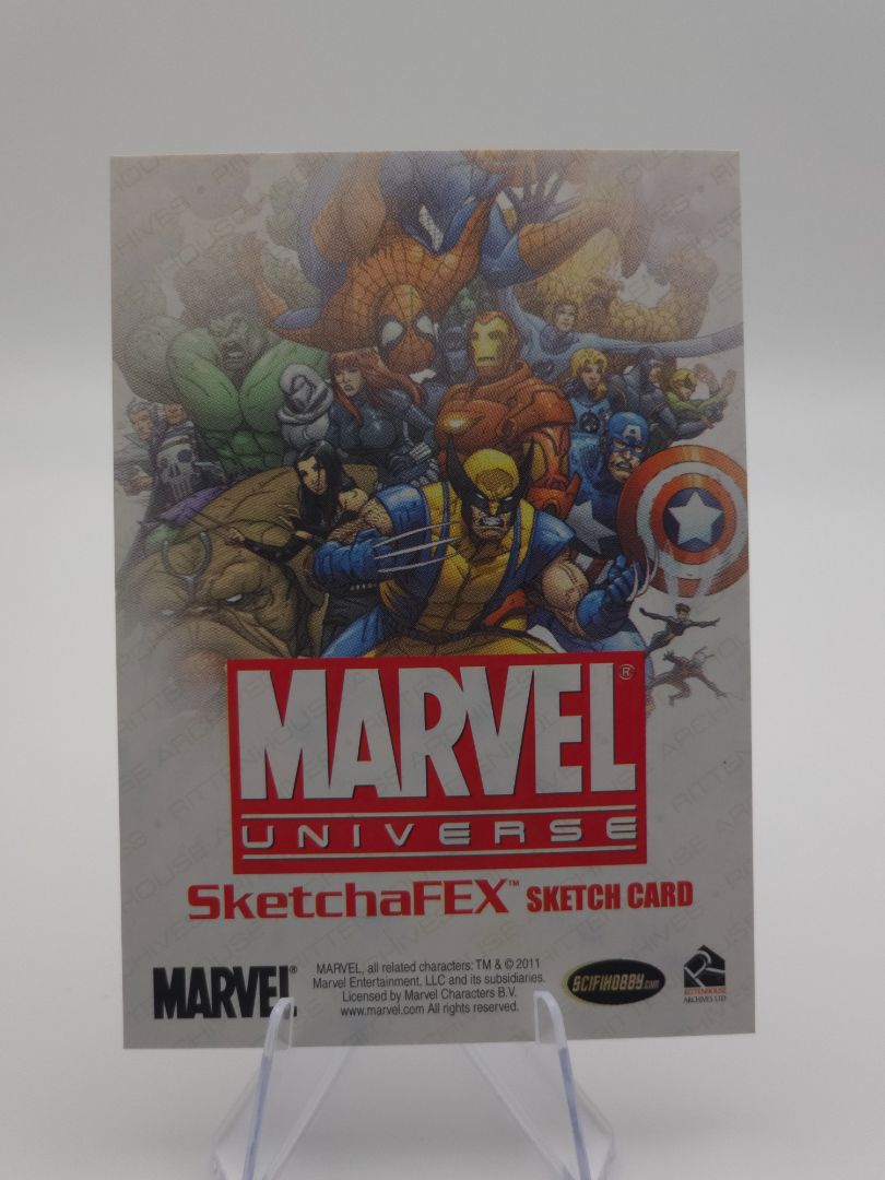 1/1 Captain America Sketch Card by Lui Antonio 11'