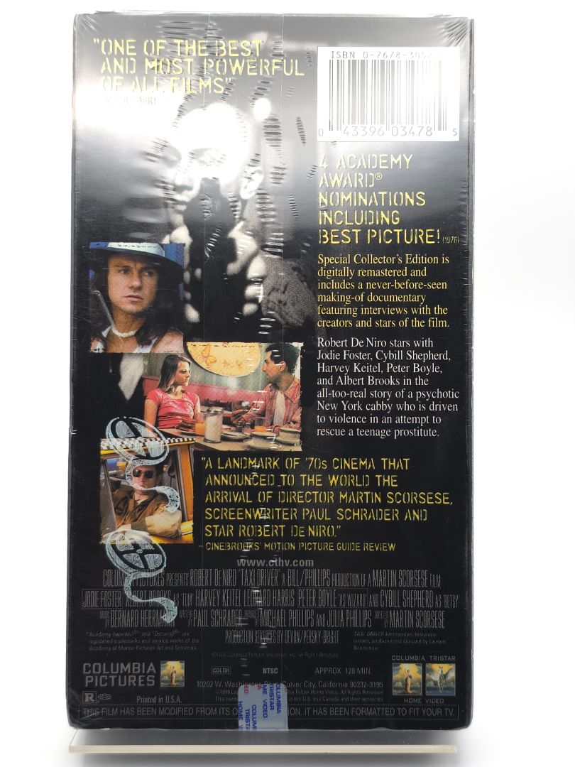 SEALED Taxi Driver VHS