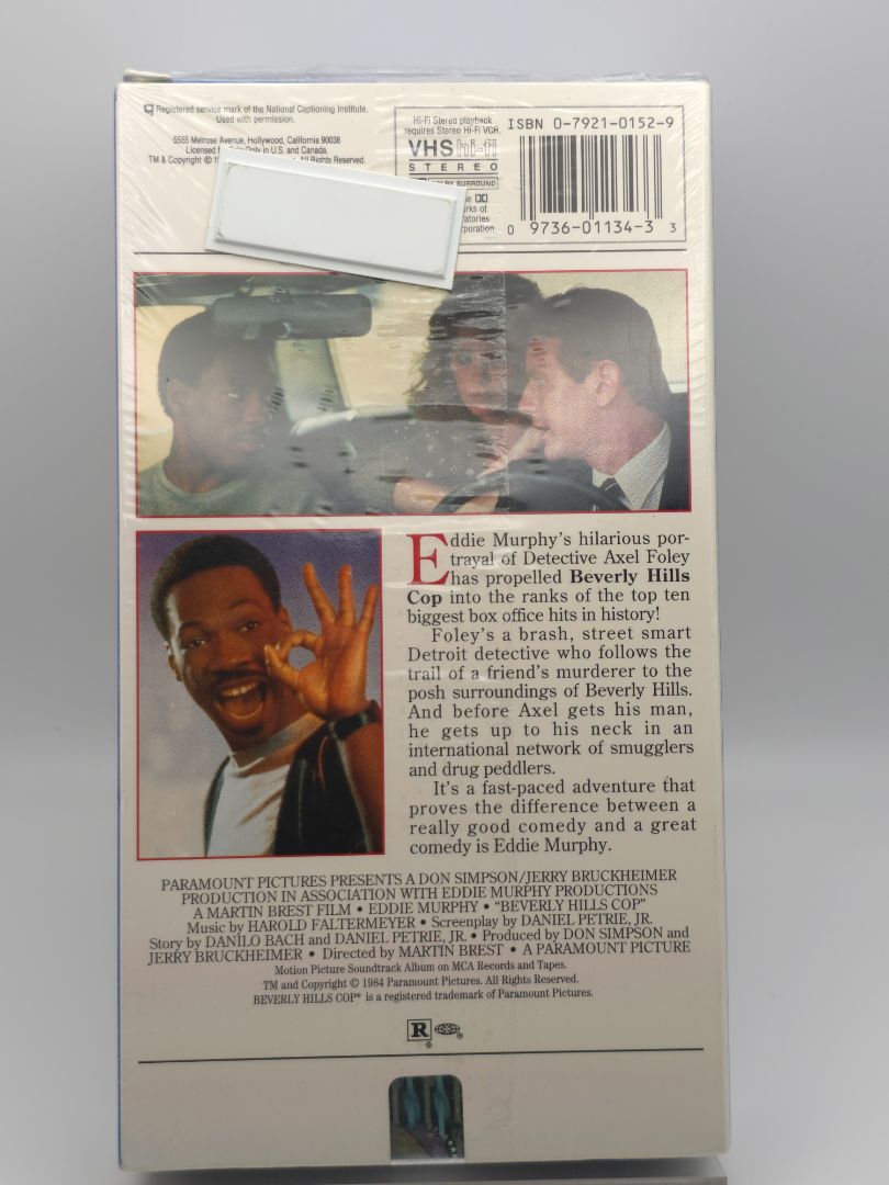 SEALED Beverly Hills Cop VHS (Blue)