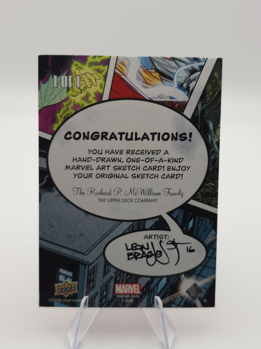 1/1 Sketch Card by Leon Braojos Star Lord Marvel Annual 2016