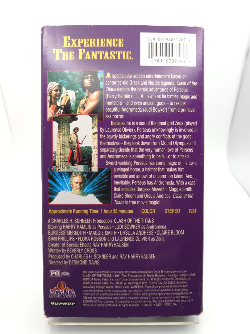 Clash of the Titan VHS
