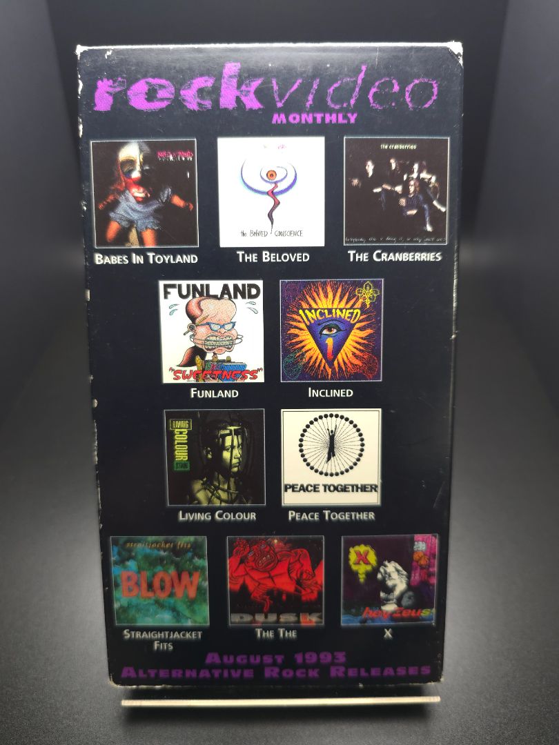 VHS Rock Video Monthly Aug '93