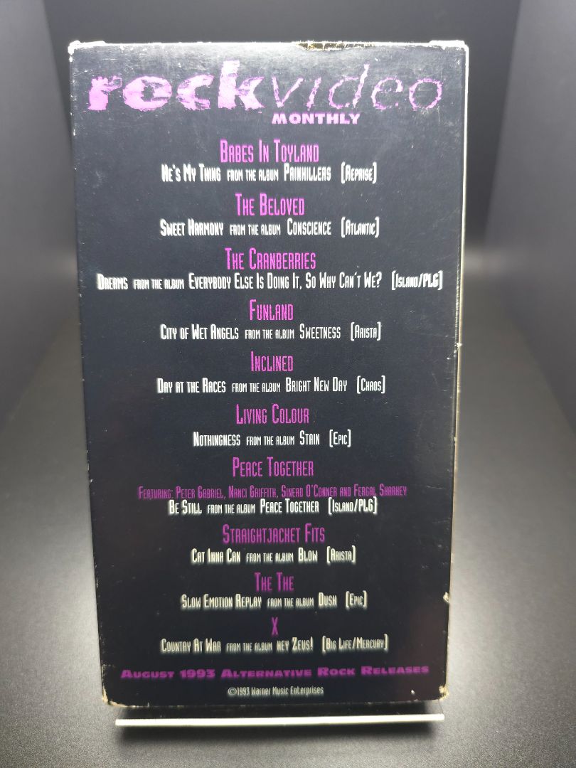 VHS Rock Video Monthly Aug '93