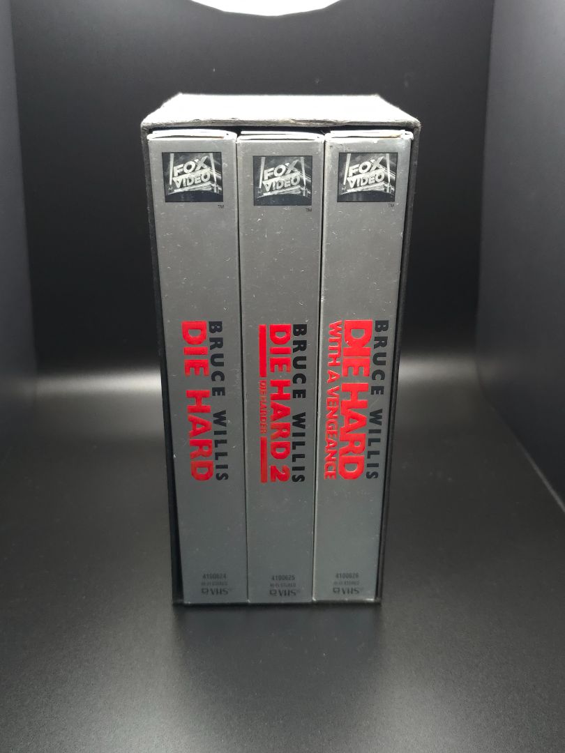 Bruce Willis "Die Hard"-Box set of 3 VHS