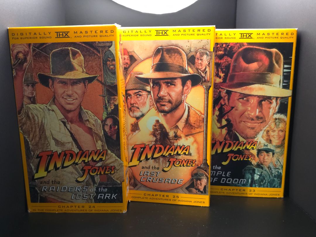 Indiana Jones- box set of 3 VHS