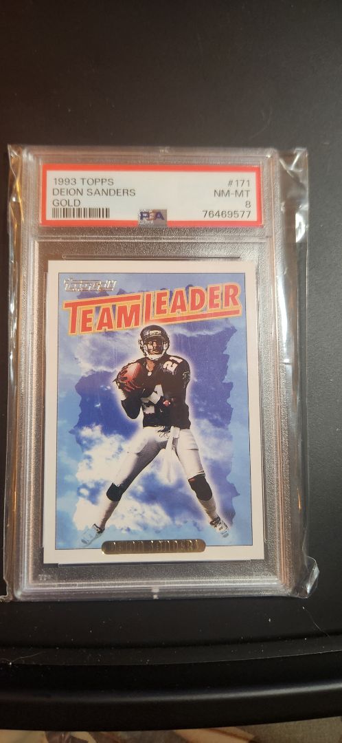 1993 Topps Deion Sanders Gold PSA 8