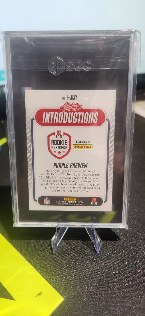 2024 Absolute J.J. McCarthy Purple Preview
