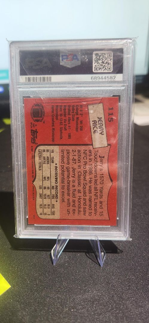 1987 Topps Jerry Rice