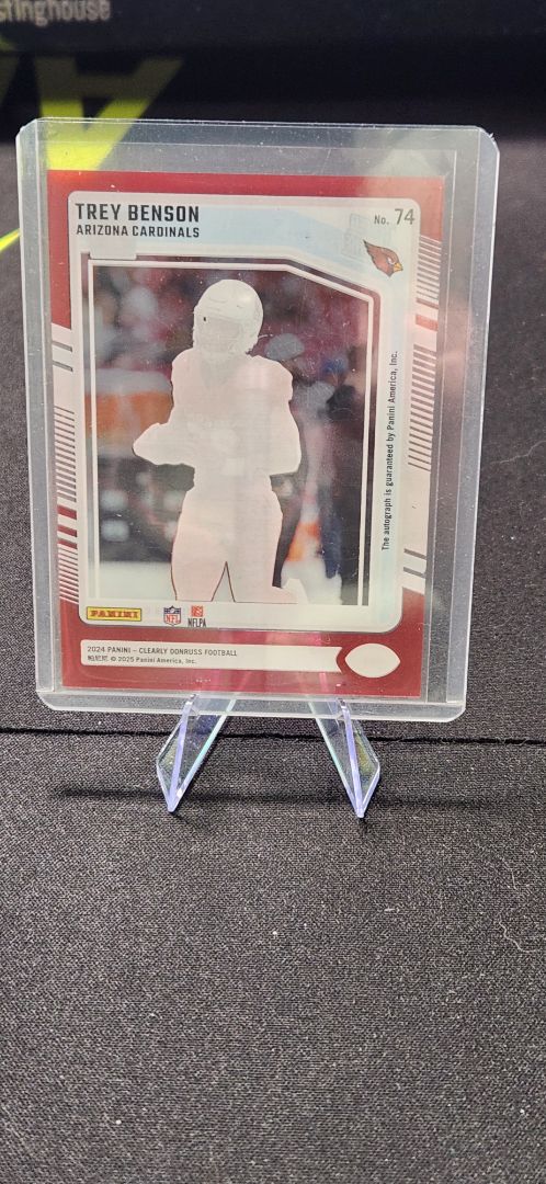 2024 Clearly Donruss Trey Benson Autograph RC