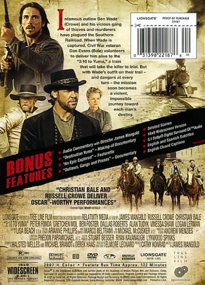 3:10 to Yuma (2007) - DVD
