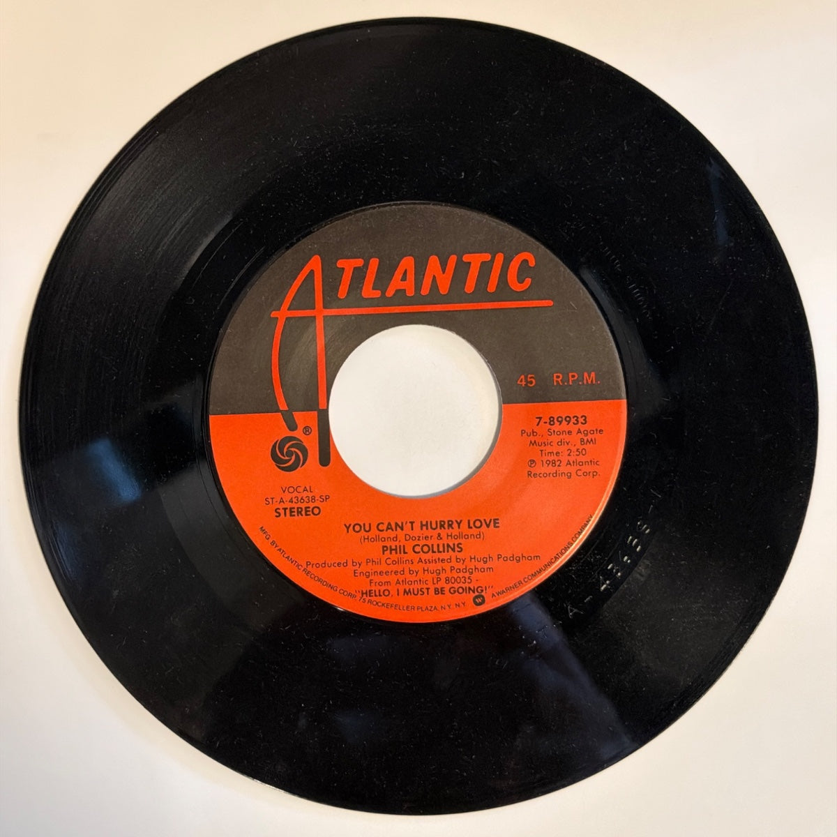 PHIL COLLINS - YOU CAN'T HURRY LOVE (1982) - Vinyl