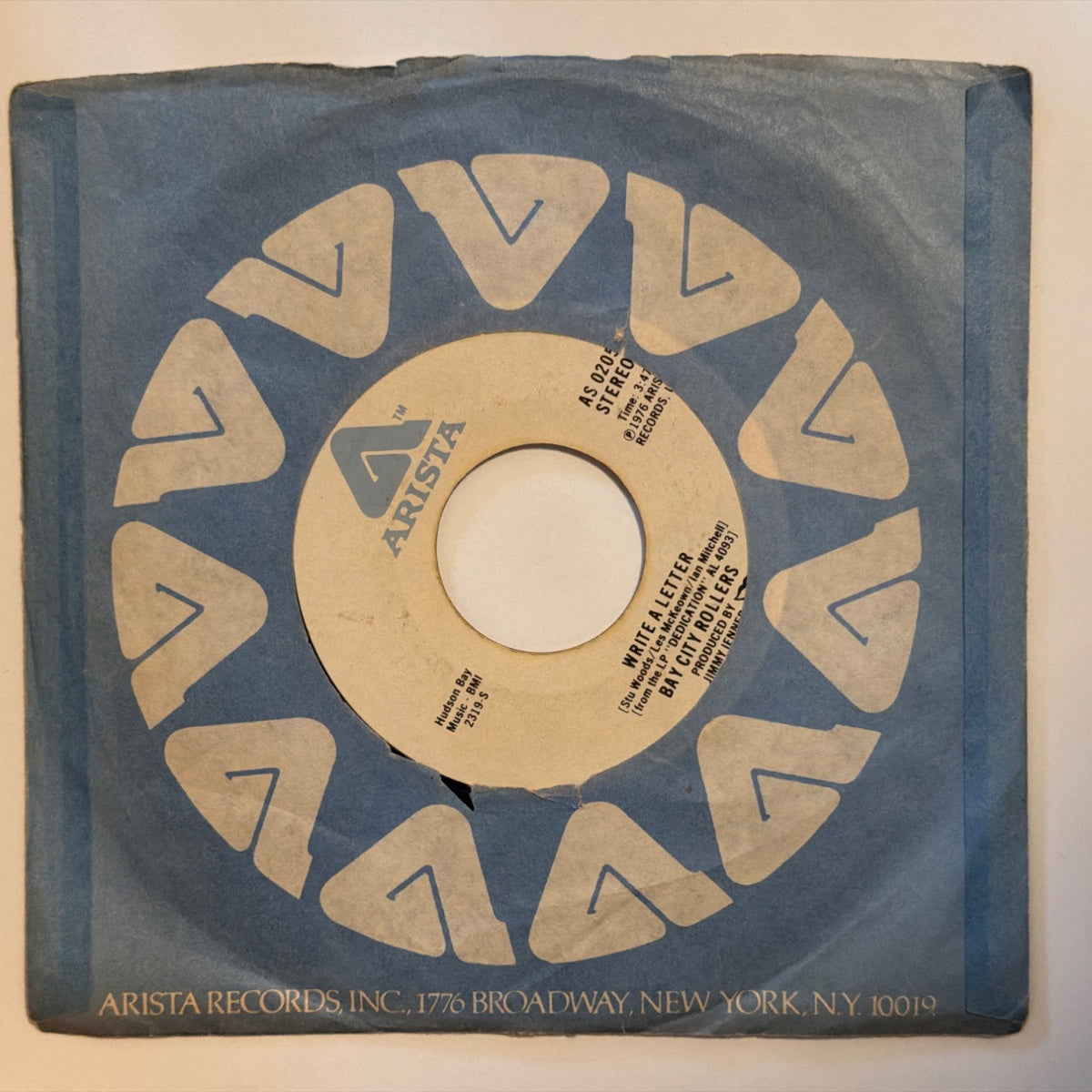 BAY CITY ROLLERS - WRITE A LETTER (1976) - Vinyl