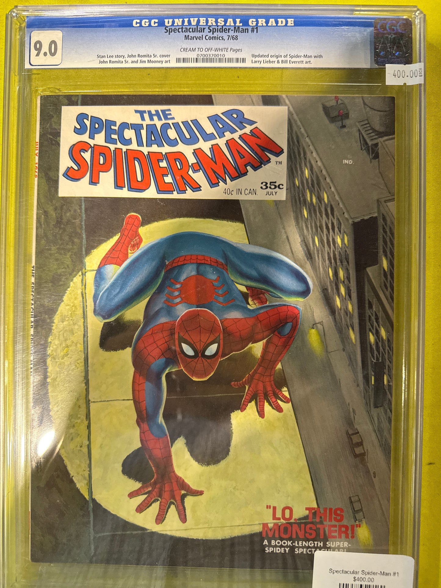 Spetacular Spider-man #1 CGC 9.0