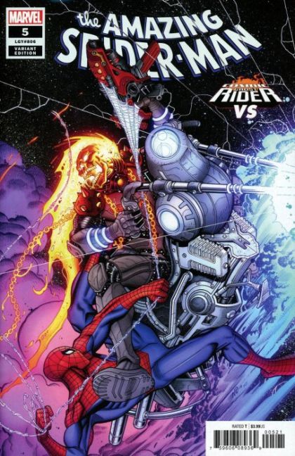 The Amazing Spider-Man, Vol. 5 #5B Nick Bradshaw Cosmic Ghost Rider VS Variant Cover