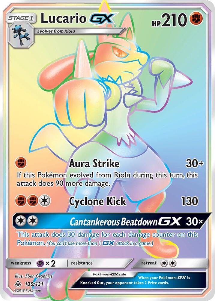 Lucario GX (Secret) - SM - Forbidden Light