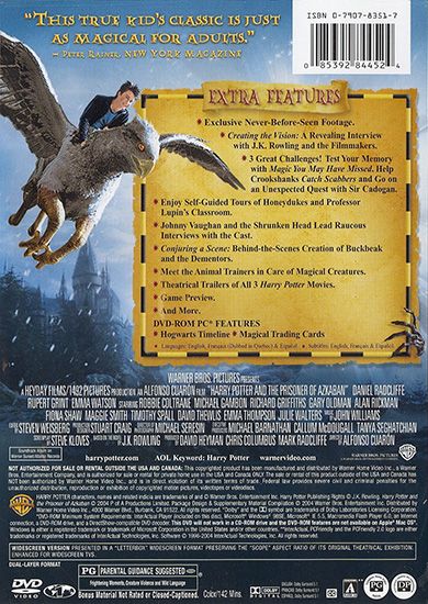 Harry Potter and the Prisoner of Azkaban (2004) - DVD