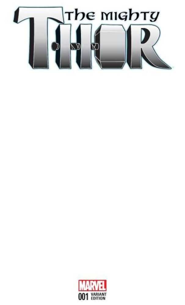 Mighty Thor #1 Blank Variant