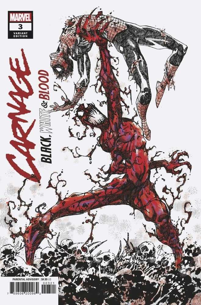 Carnage Black White And Blood#3 (Of 4) Mccrea Variant
