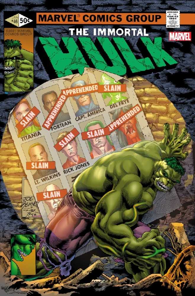 Immortal Hulk #46 Bennett Homage Variant