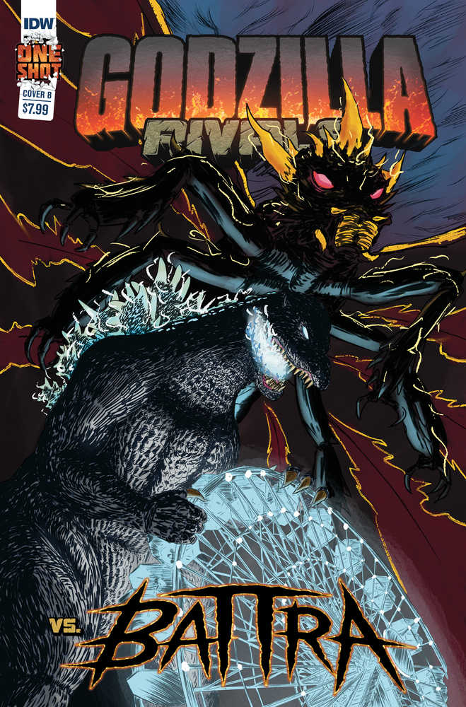 Godzilla Rivals vs Battra One Shot Cover B Martinez