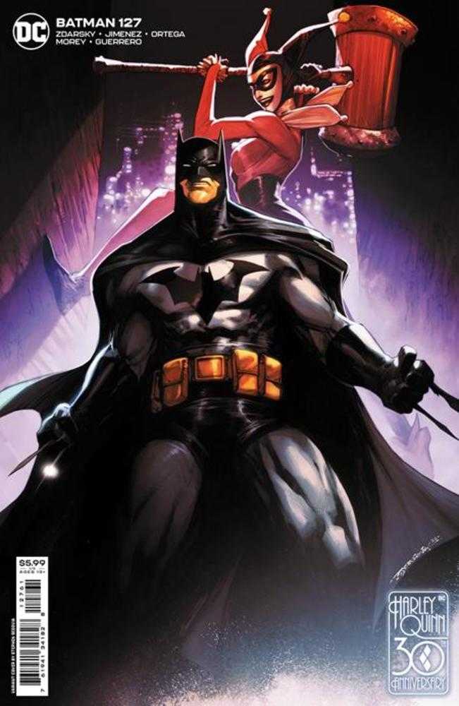 Batman #127 Cover D Stephen Segovia Harley Quinn 30 Th Anniversary Card Stock Variant
