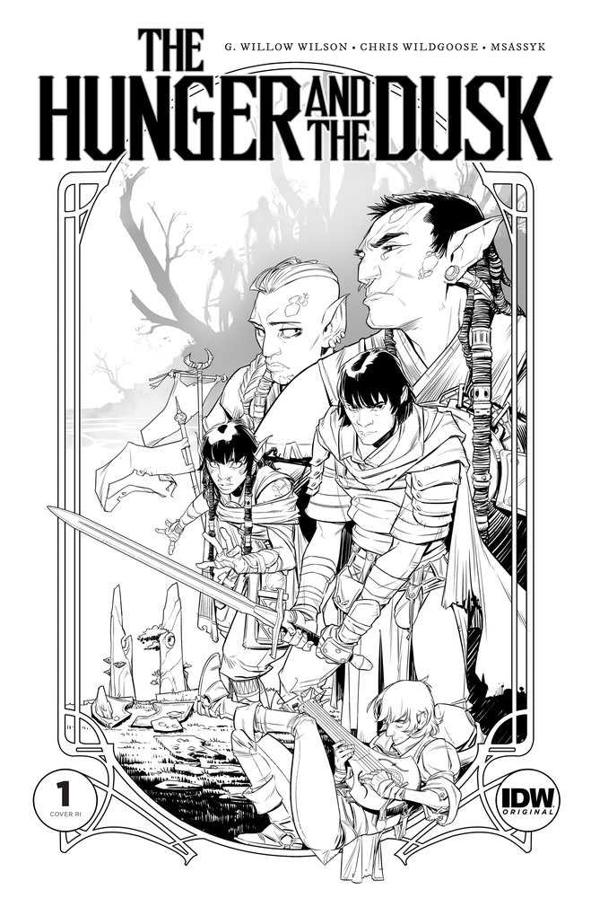 The Hunger And The Dusk #1 Variant Ri (50) (Wildgoose Black & White)