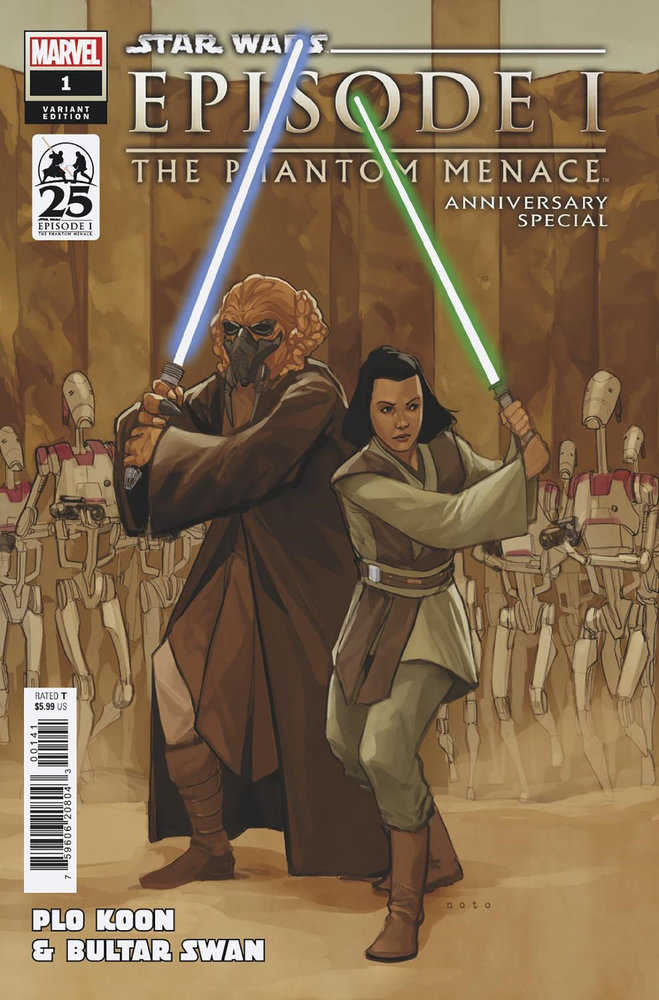 Star Wars: Phantom Menace 25 Th Anniversary Special #1 Phil Noto Plo Koon & Bulta R Swan Master & Apprentice Variant