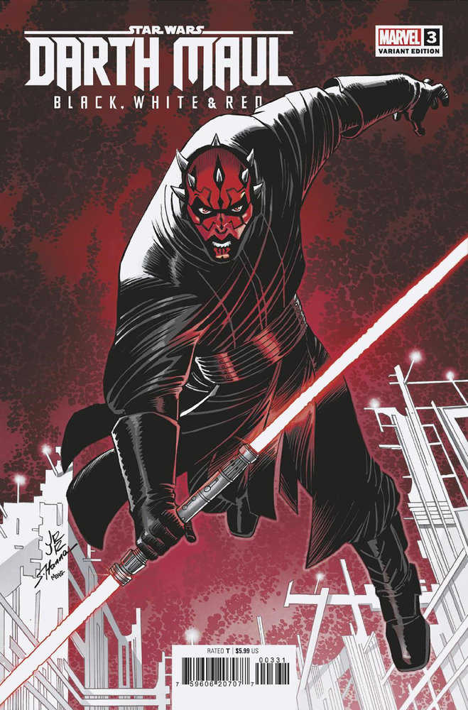 Star Wars: Darth Maul Black, White & Red #3 John Romita Jr. Variant