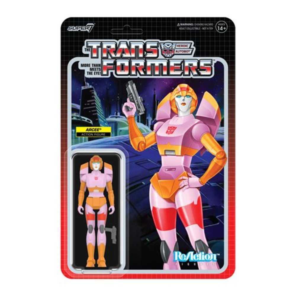 Transformers Reaction Wv8 Arcee Pink & Orange 3-3/4in Action Figure (Ne