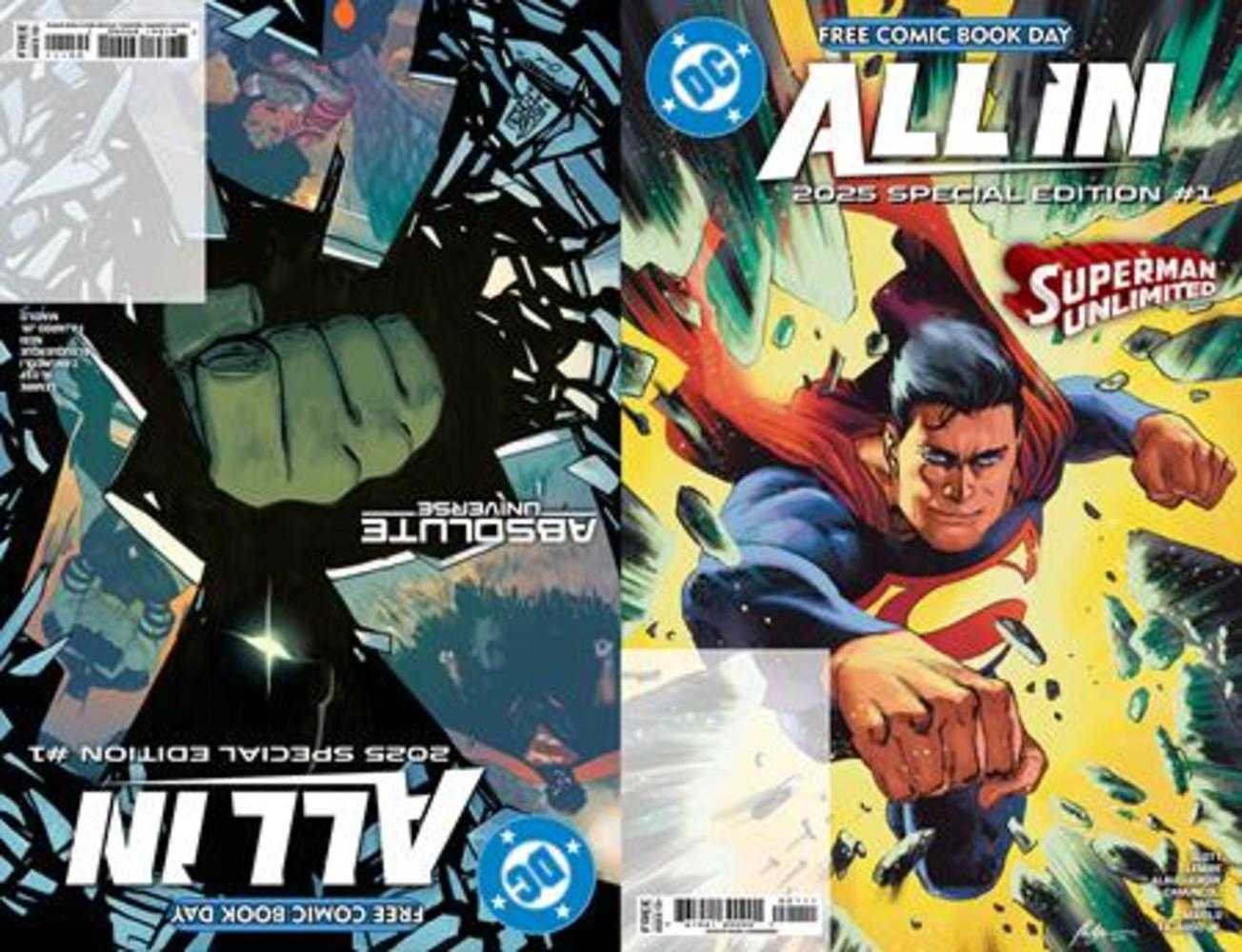 Free Comic Book Day 2025 Bundle Of 25 DC All In Absolute Universe 2025 Free Comic Book Day Special Edition