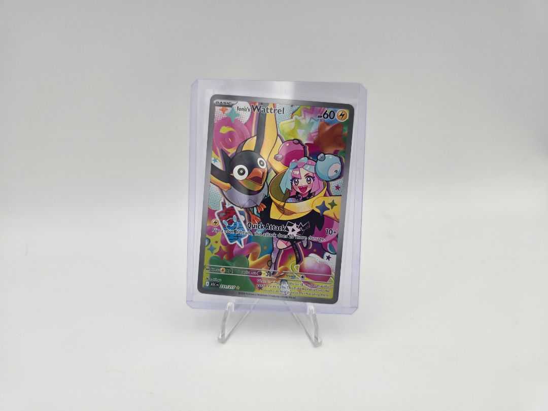 Iono’s Wattrel Illustration Rare Pokémon Card 231/191