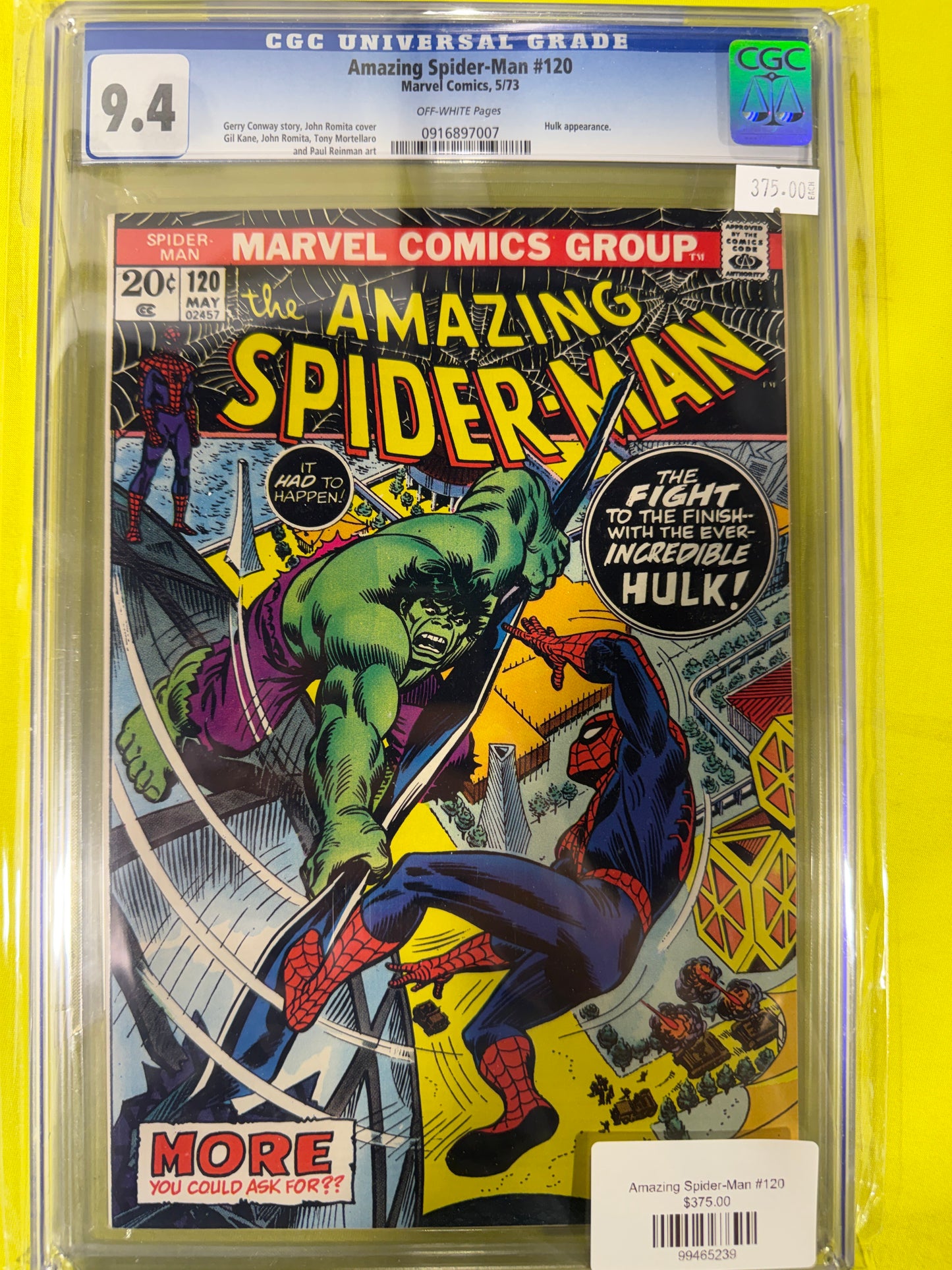 Amazing Spider-man #120 CGC 9.4
