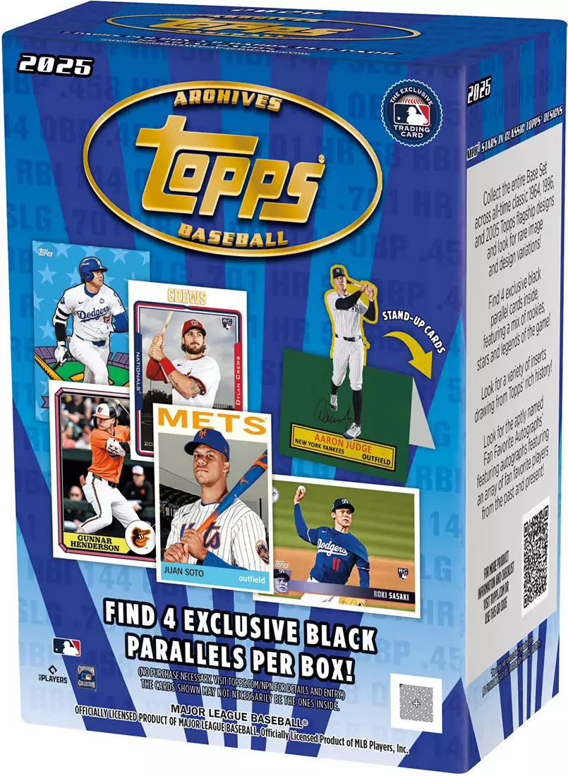2025 Topps Archives Baseball Value Box - front