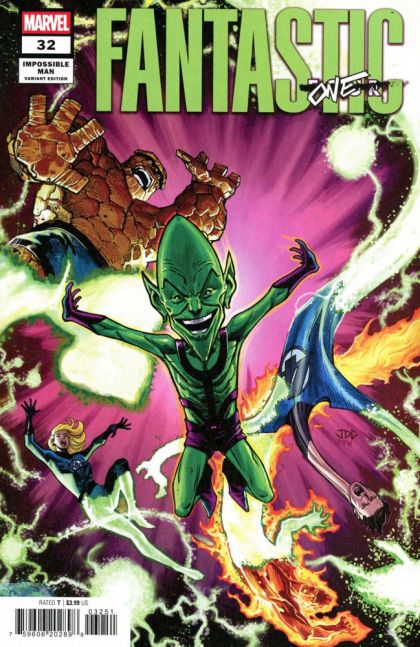 Fantastic Four, Vol. 7 #32E Joshua Cassara Impossible Man Pop-Up Variant