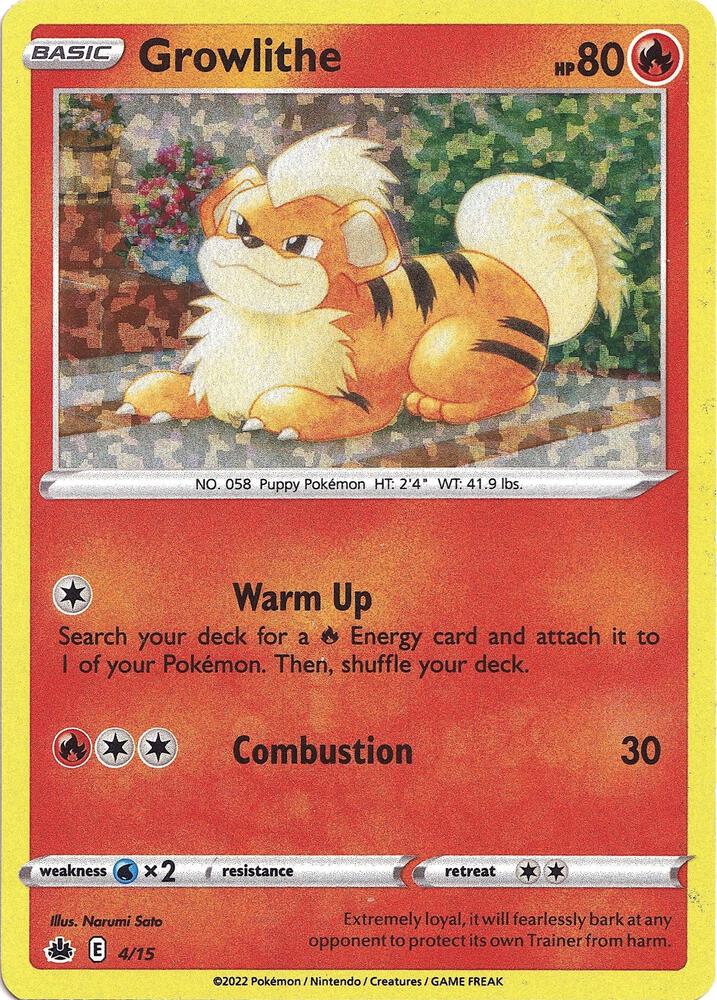 Growlithe mc donalds holo