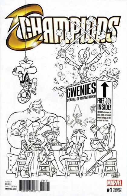 Champions, Vol. 2 (Marvel) #1I Jay Fosgitt Party Sketch Variant