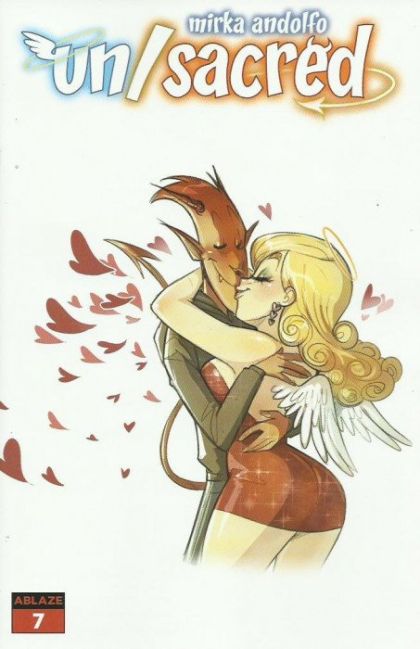 Mirka Andolfo's Unsacred #7B Variant Angelina & Damiano In Love Cover