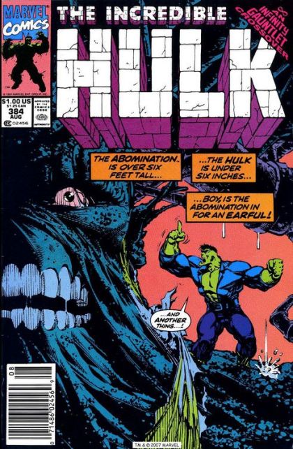 The Incredible Hulk, Vol. 1 #384B Newsstand Edition
