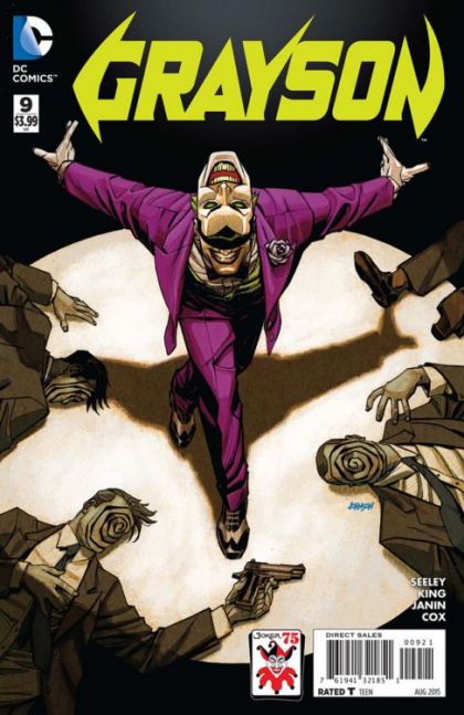 Grayson #9B Joker 75th Anniversary Variant Cover - Dave Johnson