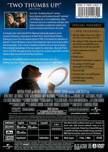 K-PAX (2001) Collector's Edition - DVD